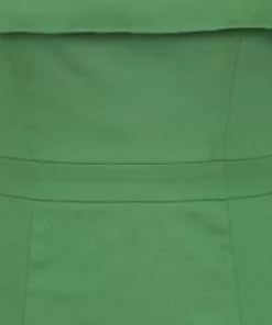 Collectif Linda 50's Pencil Dress Green New In