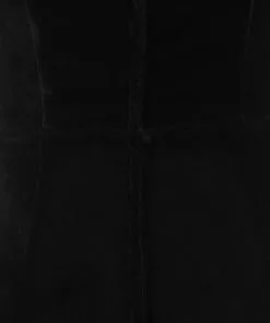 Collectif Dorcas Velvet 80's Pencil Dress Black 15 Collectif Dorcas Velvet 80's Pencil Dress Black