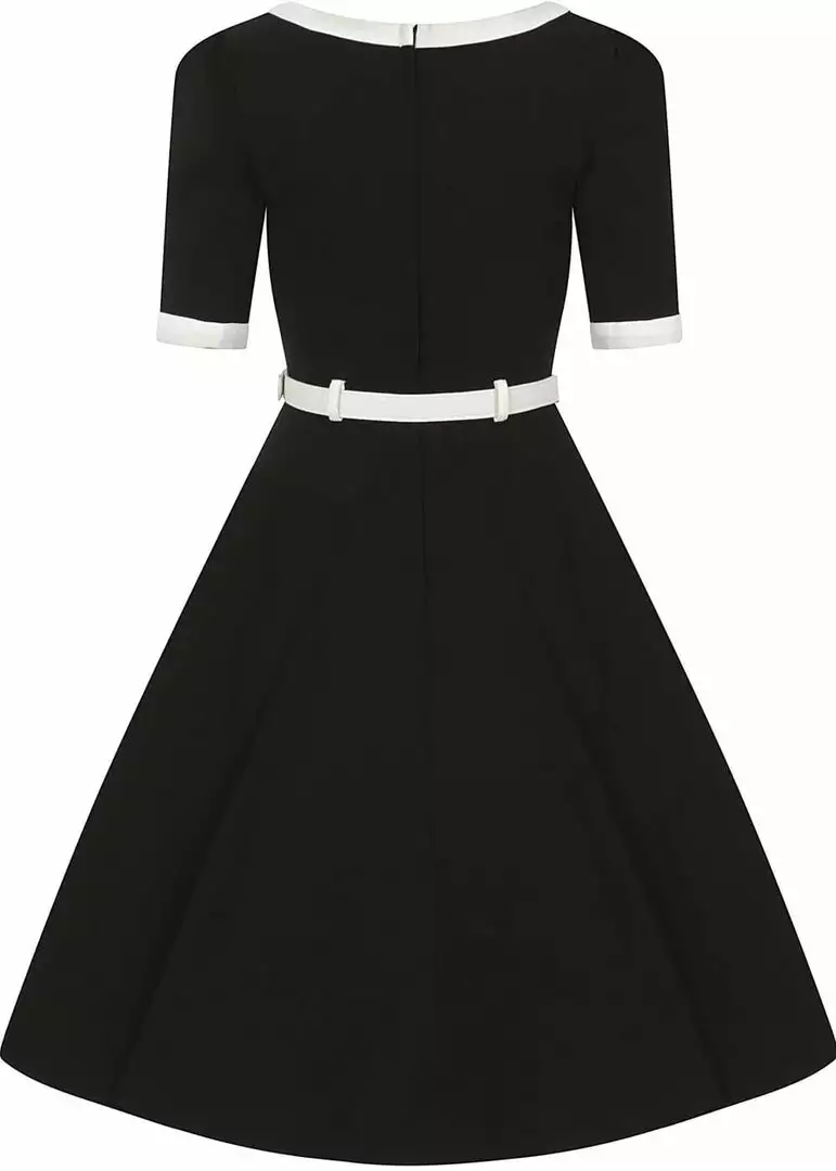 Collectif Sadie 50's Swing Dress Black 7 Collectif Sadie 50's Swing Dress Black