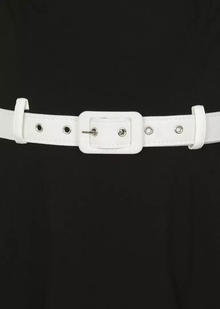 Collectif Sadie 50's Swing Dress Black 6 Collectif Sadie 50's Swing Dress Black