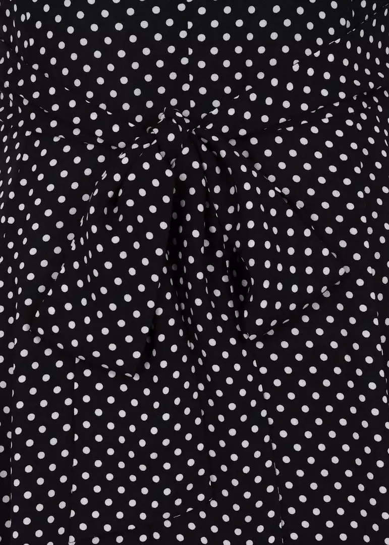 Collectif Riley Mini Polka 40's Swing Dress Navy 7 Collectif Riley Mini Polka 40's Swing Dress Navy