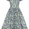 Collectif Demira Dreamy Floral 50's Swing Dress Multi 1 Collectif Demira Dreamy Floral 50's Swing Dress Multi