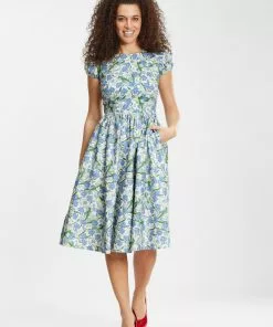 Collectif Demira Dreamy Floral 50's Swing Dress Multi