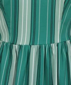 Collectif Titta Mint Humbug 50's Swing Dress Green
