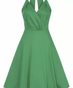 Collectif Hadley 50's Swing Dress Green New In