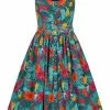 Collectif Jemima Tropico 50's Swing Dress Multi 1 Collectif Jemima Tropico 50's Swing Dress Multi