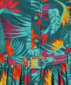 Collectif Jemima Tropico 50's Swing Dress Multi 8 Collectif Jemima Tropico 50's Swing Dress Multi