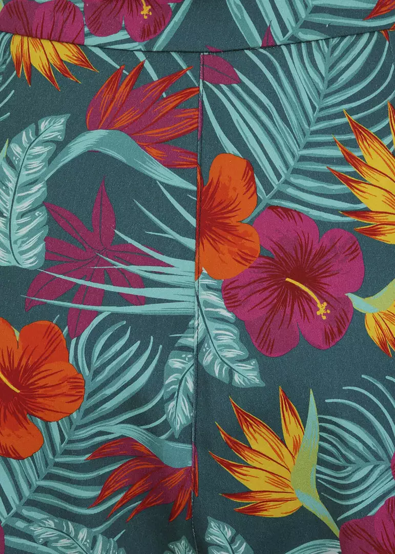 New In Collectif Adriana Tropico 50's Shorts Multi Colour 4 New In Collectif Adriana Tropico 50's Shorts Multi Colour