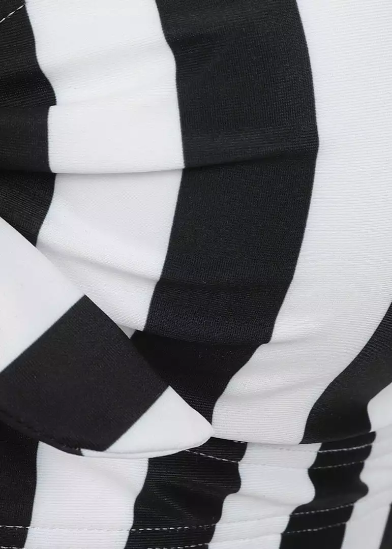 Collectif Beetle Stripe 60's Bikini Top Black White 6 Collectif Beetle Stripe 60's Bikini Top Black White