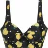 New In Collectif Lemon Polka 50's Bikini Top Black 2 New In Collectif Lemon Polka 50's Bikini Top Black