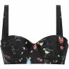 Collectif Cocktail Menu 50's Bikini Top Black New In