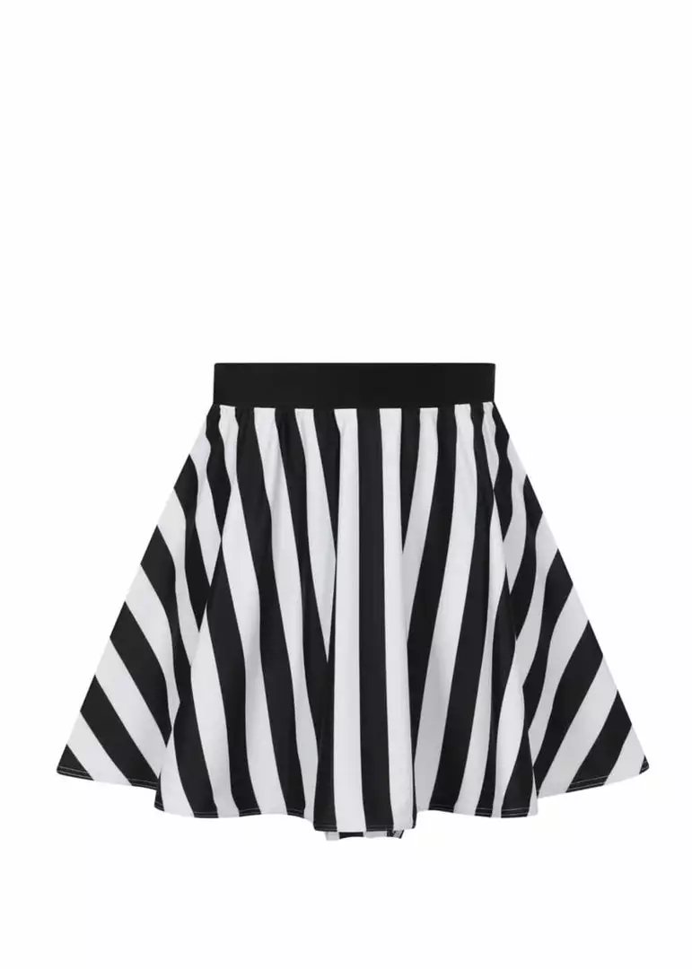 New In Collectif Beetle Stripe 60's Bikini Briefs Skirt Black White 3 New In Collectif Beetle Stripe 60's Bikini Briefs Skirt Black White
