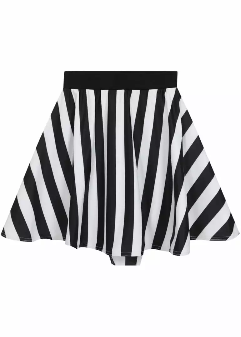 New In Collectif Beetle Stripe 60's Bikini Briefs Skirt Black White 5 New In Collectif Beetle Stripe 60's Bikini Briefs Skirt Black White
