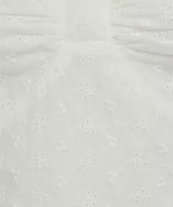 New In Collectif Amoura Broderie 70's Top White