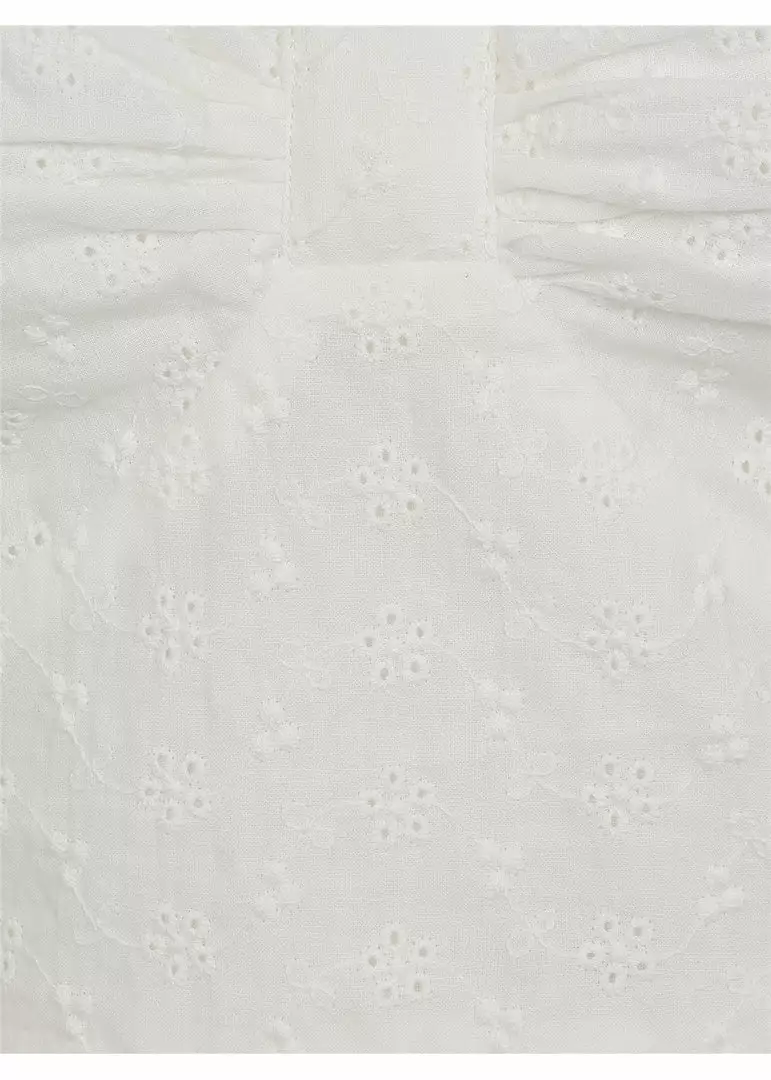 New In Collectif Amoura Broderie 70's Top White 4 New In Collectif Amoura Broderie 70's Top White