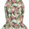 Collectif Tori Palm Blush Floral 50's Top Green