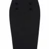 Collectif Agatha 50's Pencil Skirt Black New In 1 Collectif Agatha 50's Pencil Skirt Black New In