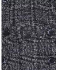 Collectif Brenda Librarian Check 40's Dress Gray