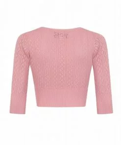 Collectif Linda 40's Cardigan Pink 9 Collectif Linda 40's Cardigan Pink
