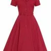 New In Collectif Caterina 40's Swing Dress Red 1 New In Collectif Caterina 40's Swing Dress Red