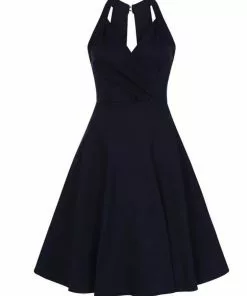 Collectif Hadley 50's Swing Dress Navy