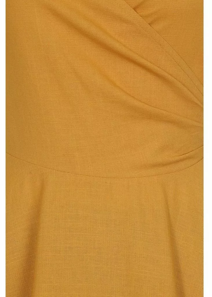 Collectif Maria 50's Swing Dress Mustard 6 Collectif Maria 50's Swing Dress Mustard