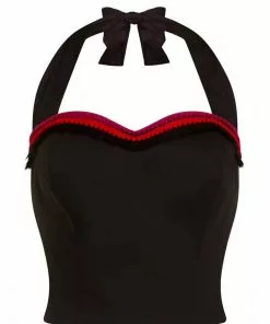 New In Collectif Sadie Top Black