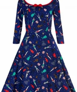 Collectif Willow Paperdoll 50's Swing Jurk New In