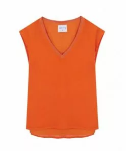 New In Compania Fantastica Dialgati Top Orange