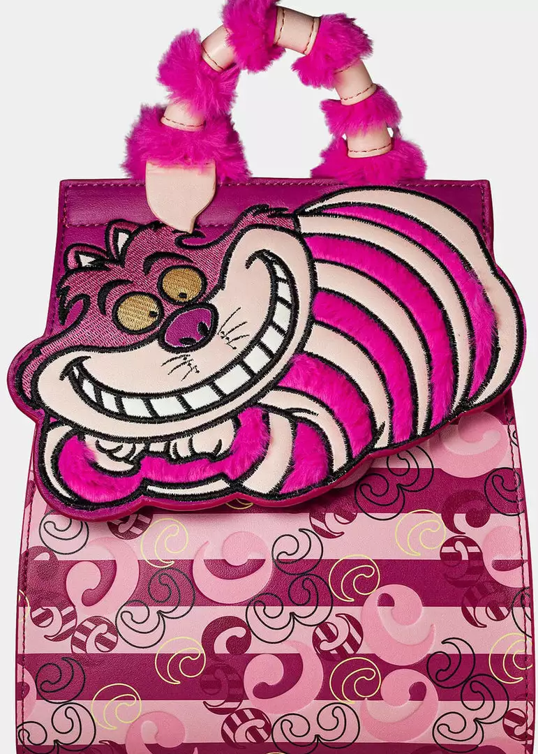Danielle Nicole Disney Alice In Wonderland Cheshire Cat Backpack Pink 3 Danielle Nicole Disney Alice In Wonderland Cheshire Cat Backpack Pink