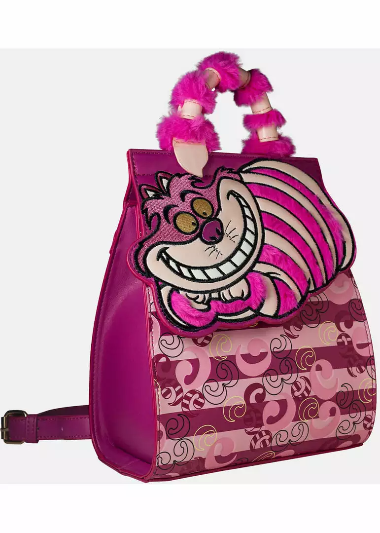Danielle Nicole Disney Alice In Wonderland Cheshire Cat Backpack Pink 7 Danielle Nicole Disney Alice In Wonderland Cheshire Cat Backpack Pink