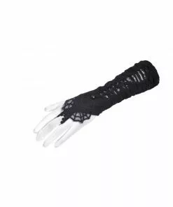 New In Dark In Love Punk Spiderweb Gloves Black 11 New In Dark In Love Punk Spiderweb Gloves Black
