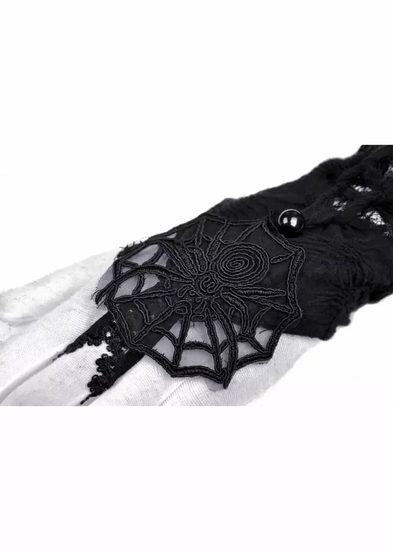 New In Dark In Love Punk Spiderweb Gloves Black 4 New In Dark In Love Punk Spiderweb Gloves Black