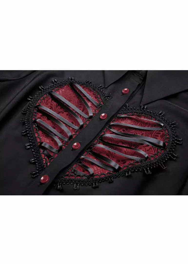 Dark In Love Rope Heart 60's Dress Black New In 5 Dark In Love Rope Heart 60's Dress Black New In