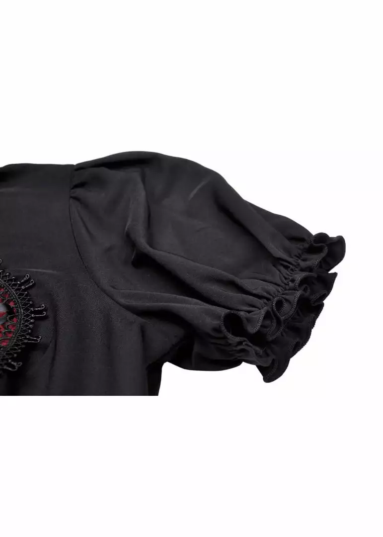 Dark In Love Rope Heart 60's Dress Black New In 8 Dark In Love Rope Heart 60's Dress Black New In