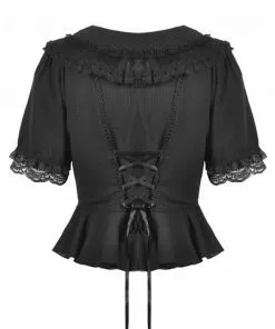 Dark In Love Adore Me 40's Blouse Black