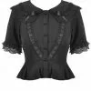 Dark In Love Adore Me 40's Blouse Black