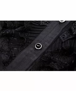 Dark In Love Dreadful 40's Blouse Black New In