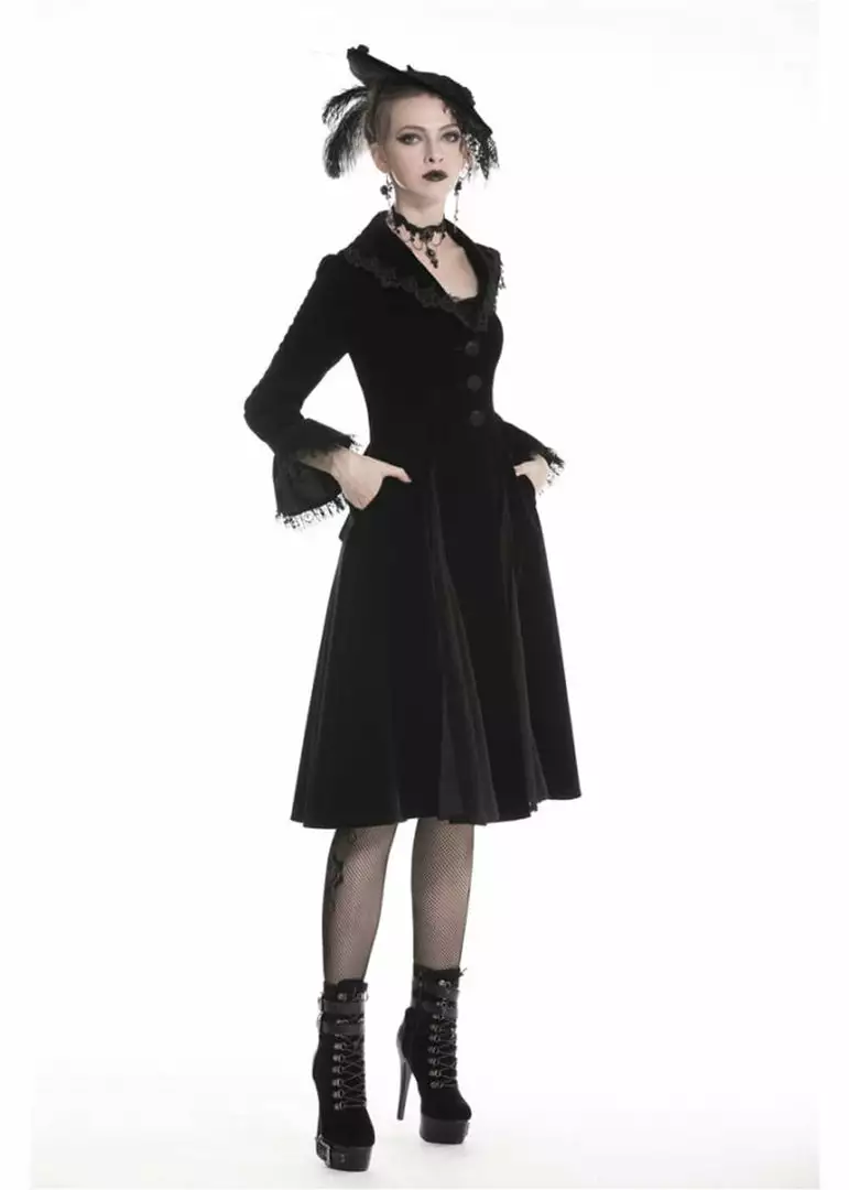 Dark In Love Crimson Peak Velvet Jacket Black New In 6 Dark In Love Crimson Peak Velvet Jacket Black New In