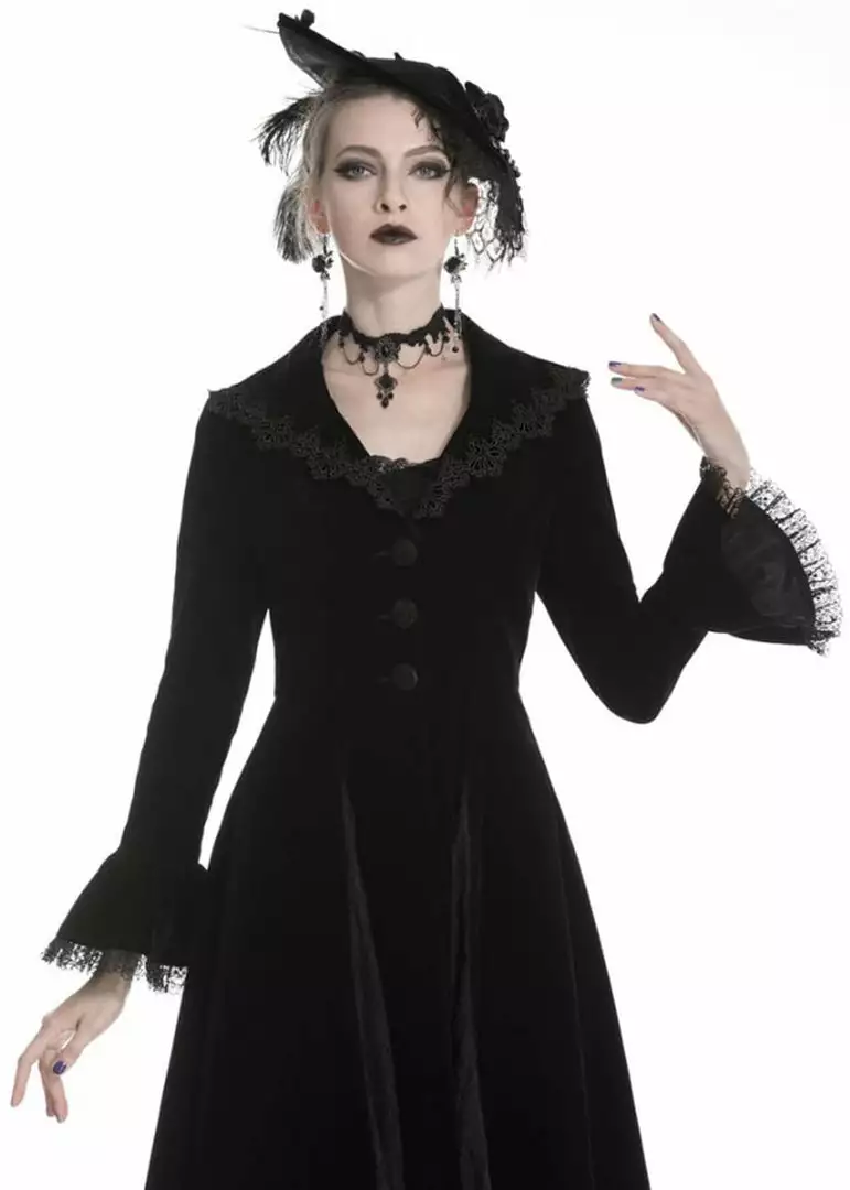 Dark In Love Crimson Peak Velvet Jacket Black New In 5 Dark In Love Crimson Peak Velvet Jacket Black New In