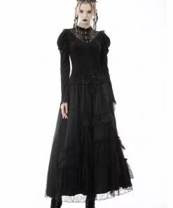 New In Dark In Love Elise Velvet Top Black 14 New In Dark In Love Elise Velvet Top Black