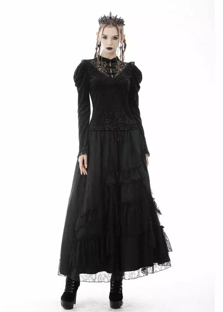 New In Dark In Love Elise Velvet Top Black 8 New In Dark In Love Elise Velvet Top Black