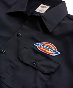 Dickies Mens Clintondale Shirt Black 8 Dickies Mens Clintondale Shirt Black