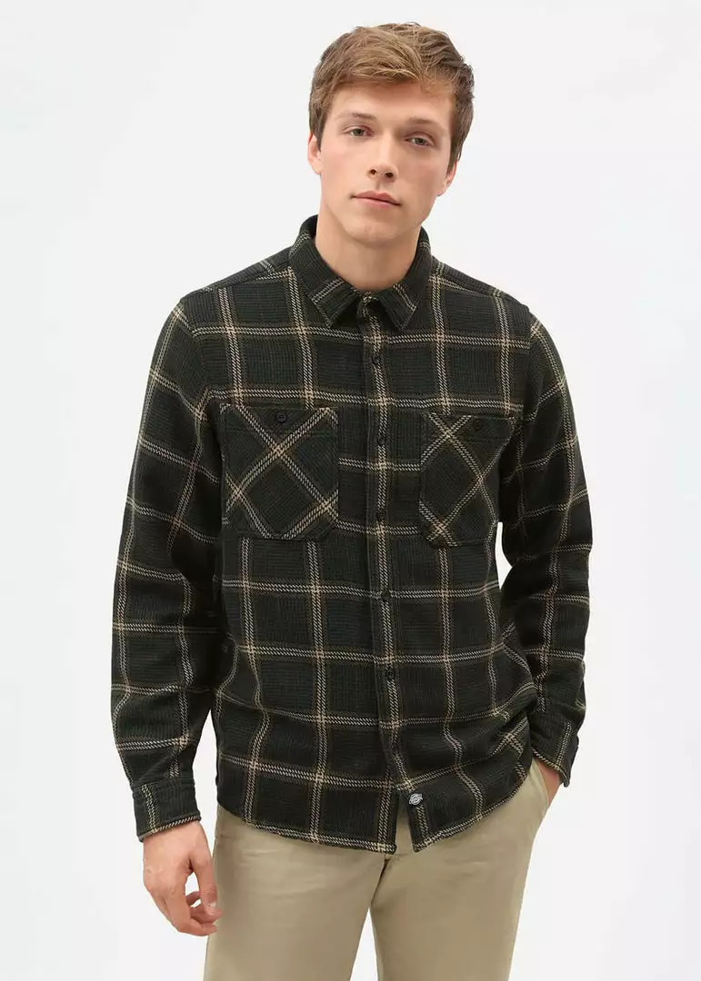 New In Dickies Mens Kuttawa Shirt Olive Green 3 New In Dickies Mens Kuttawa Shirt Olive Green