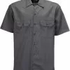 Dickies Mens 1574 Work Shirt Short Sleeves Grey New In