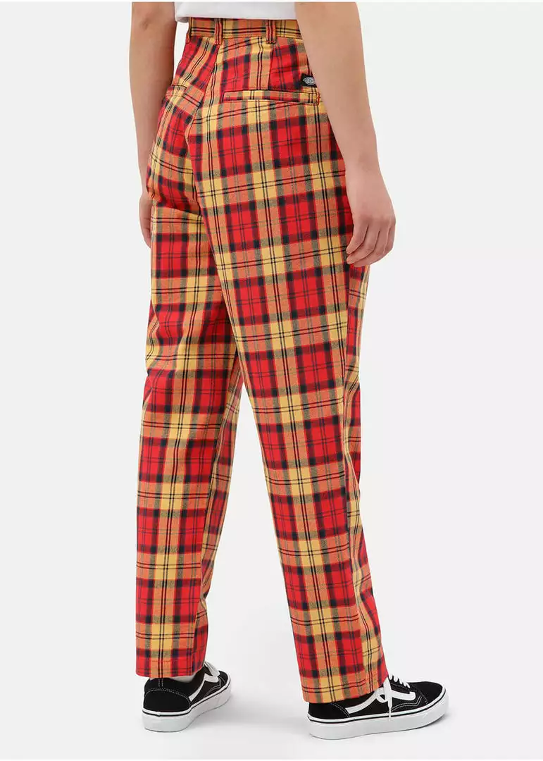 New In Dickies Womens New Iberia Trousers Red 4 New In Dickies Womens New Iberia Trousers Red