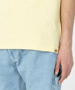 New In Dickies Mens Fircrest T-Shirt Pale Banana Yellow 11 New In Dickies Mens Fircrest T-Shirt Pale Banana Yellow