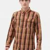 New In Dickies Mens Glenmora Check Shirt Brown 2 New In Dickies Mens Glenmora Check Shirt Brown