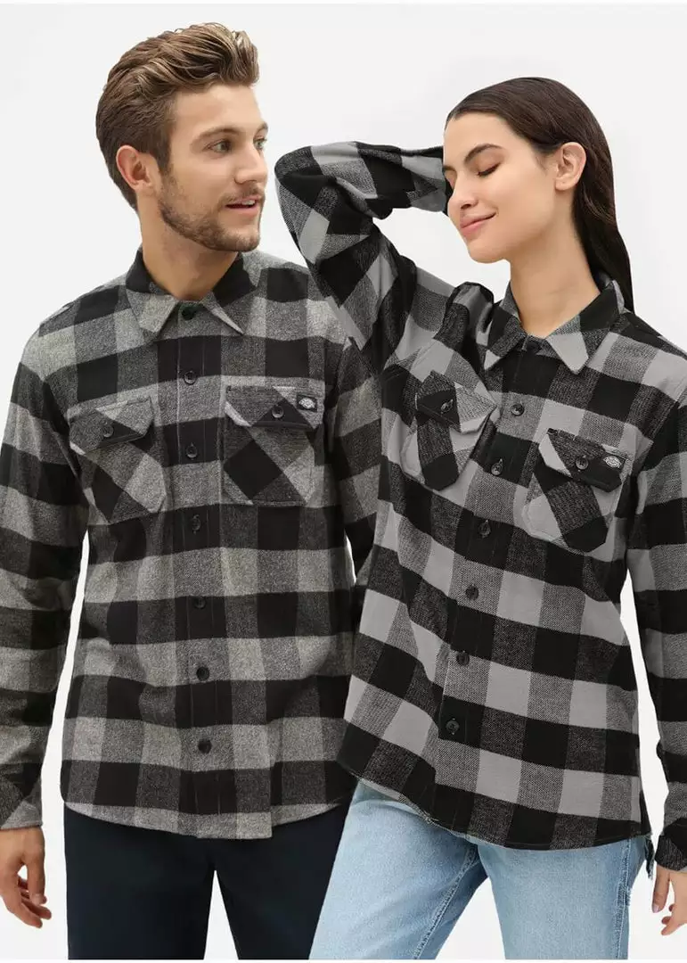 Dickies Mens Sacramento Flannel Shirt Grey 5 Dickies Mens Sacramento Flannel Shirt Grey