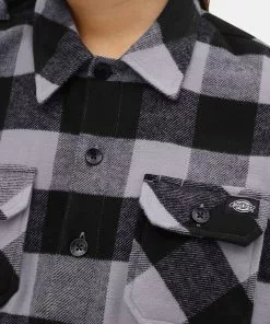 Dickies Mens Sacramento Flannel Shirt Grey 15 Dickies Mens Sacramento Flannel Shirt Grey